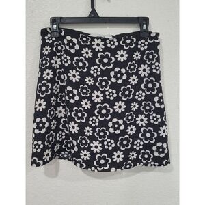 Hollister Black Floral Ultra High Rise Mini Skirt Women's Size M #19